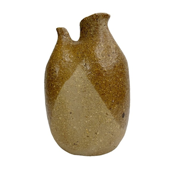 Fred Forslund Scandinavian Recycled Materials Two Tone Brown Vase - Picture 1 of 11
